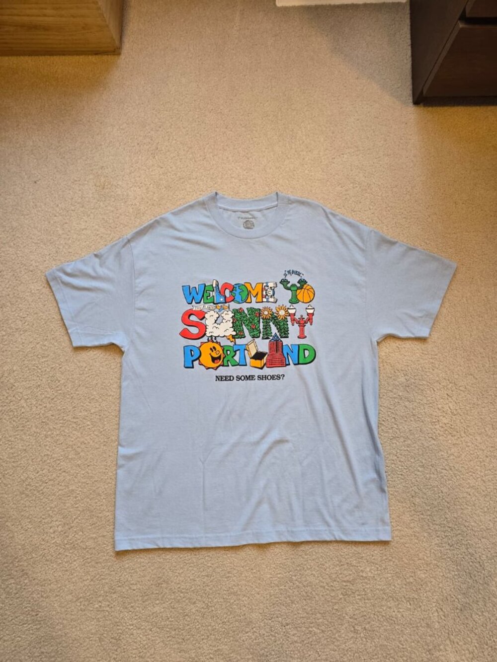 Trillblazin Portland Trailblazers Welcome to Sunny Portland XL Index PDX Shirt